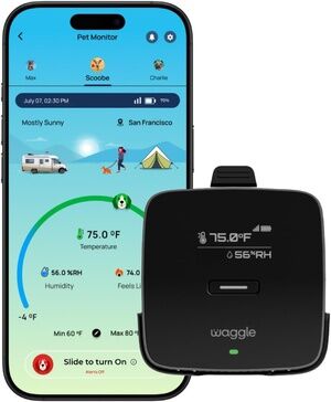 Waggle Pet Monitor 4G LTE Temperature Humidity Tracker